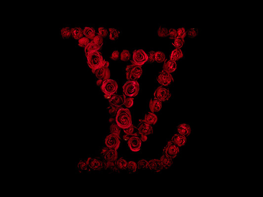 Louis Vuitton Brand Logo Created In Red Roses Underwater   - €2.40 | Shop now & buy direct from the artists studio - Distil Ennui ™ est.1990.