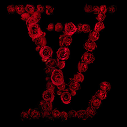 Louis Vuitton Brand Logo Created In Red Roses Underwater   - €2.40 | Shop now & buy direct from the artists studio - Distil Ennui ™ est.1990.