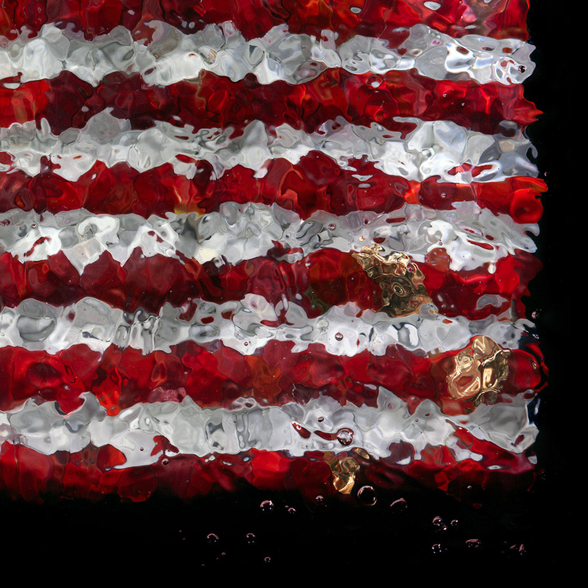 Patriotic fine art giclée from flower sculpture