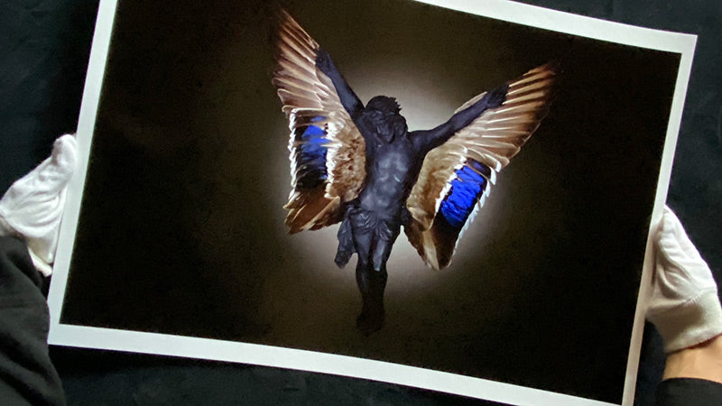 Giclée print of Jesus with wings