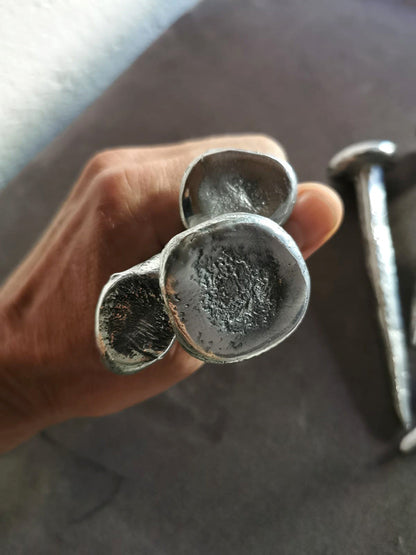 Round head hand forged crucifixion nails   - €80 | Shop now & buy direct from the artists studio - Distil Ennui ™ est.1990.