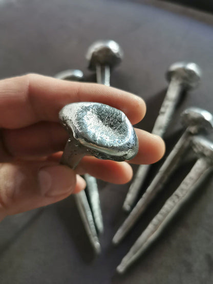 Round head hand forged crucifixion nails   - €80 | Shop now & buy direct from the artists studio - Distil Ennui ™ est.1990.