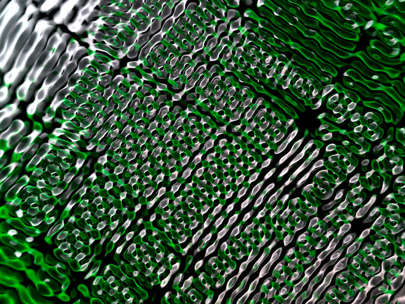 Underwater photograph water light science experiments pure physics Verdant Mid Tone tonality from Cymatic Water and Li