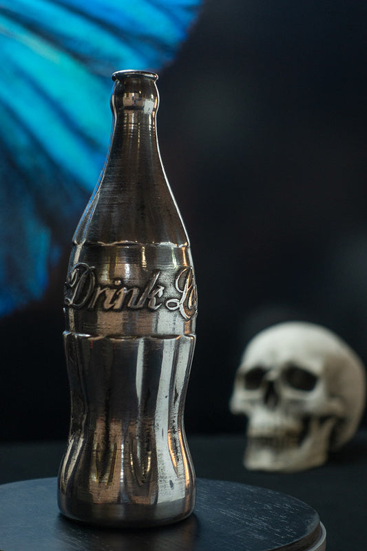 Drink Less classic Coke bottle sculpture