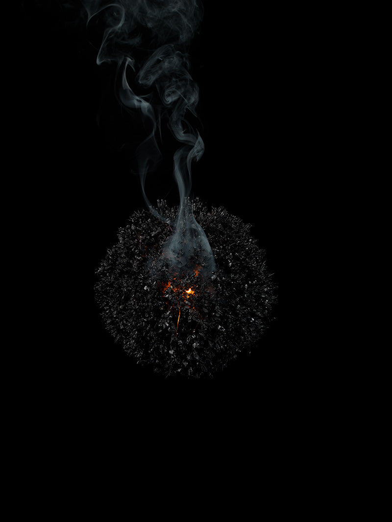 Underwater photograph exploding flower series sparks energy shot Cool Low Light tonality from the Fusion series