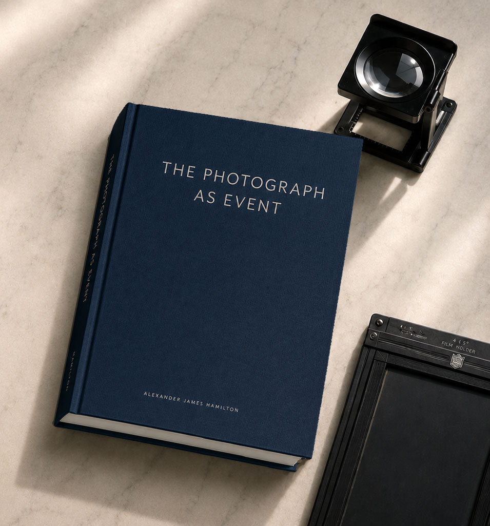 The Photograph As Event explores analogue photography through light, water and physical image formation.

A research manuscript by Alexander James Hamilton.