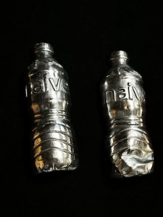 contemporary sculpture made from water cans
