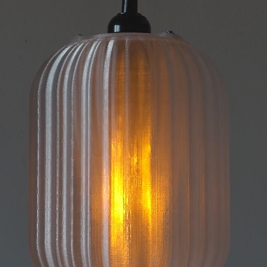 Unique handmade 3D printed ceiling light by artists