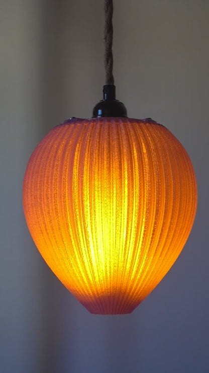 Unique sustainable pendant light supporting artists