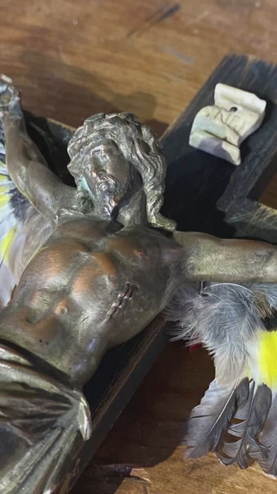 authentic crucifix sculpture