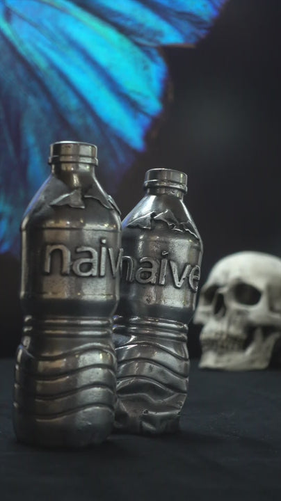 recycling water bottles into art