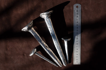 Round head hand forged crucifixion nails   - €80 | Shop now & buy direct from the artists studio - Distil Ennui ™ est.1990.