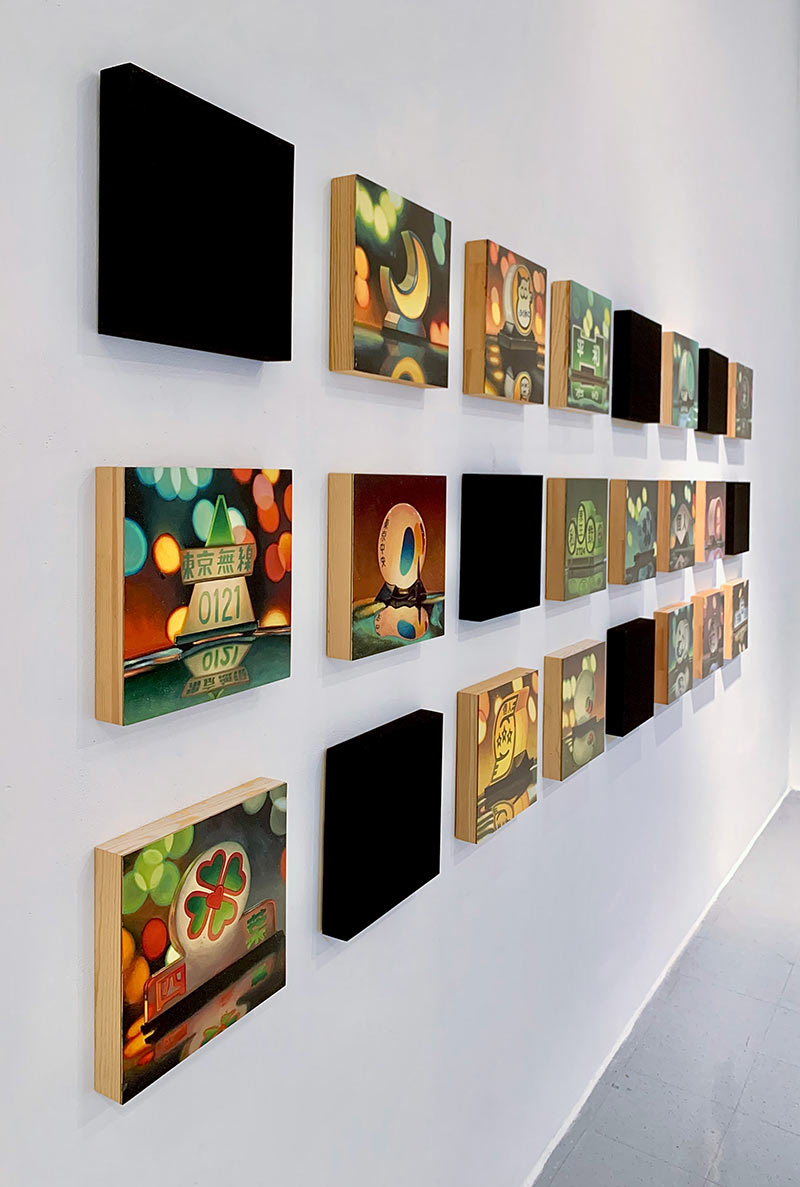 Artist Angel Duran reinterprets the Tokyo Taxi series (1986-2011) through the medium of oil painting