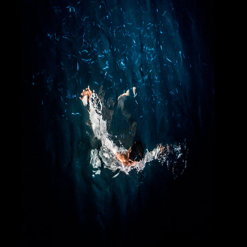 Ocean Paintings a collection of underwater figurative large format analogue photographs shot in the open ocean