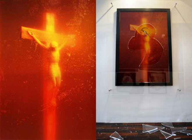 controversy How not to destroy a photograph public attack on Andres Serranos piece titled Piss Christ