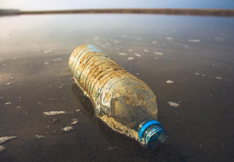 1.5 billion plastic bottles are made a day, most destined for land fill. Artist offers a working solution.